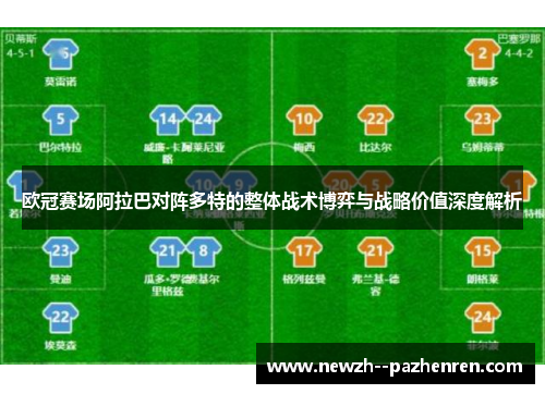 欧冠赛场阿拉巴对阵多特的整体战术博弈与战略价值深度解析
